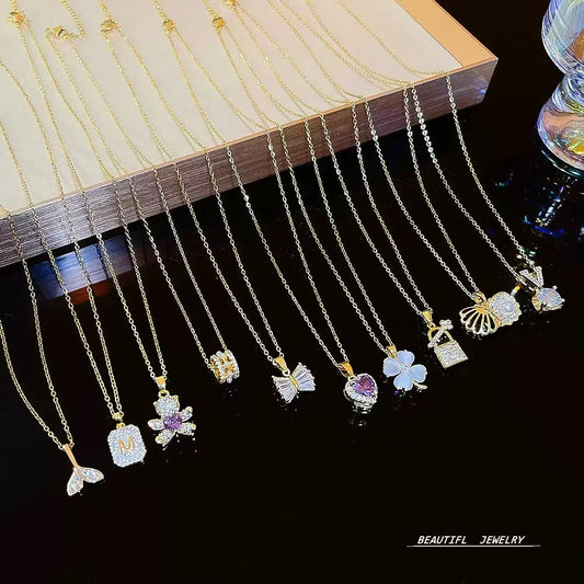 【開封】ファッション合金ネックレス（医療用ステンレス、低アレルギー性素材）