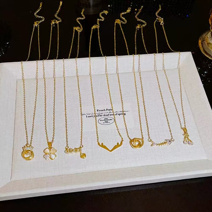 【開封】ファッション合金ネックレス（医療用ステンレス、低アレルギー性素材）