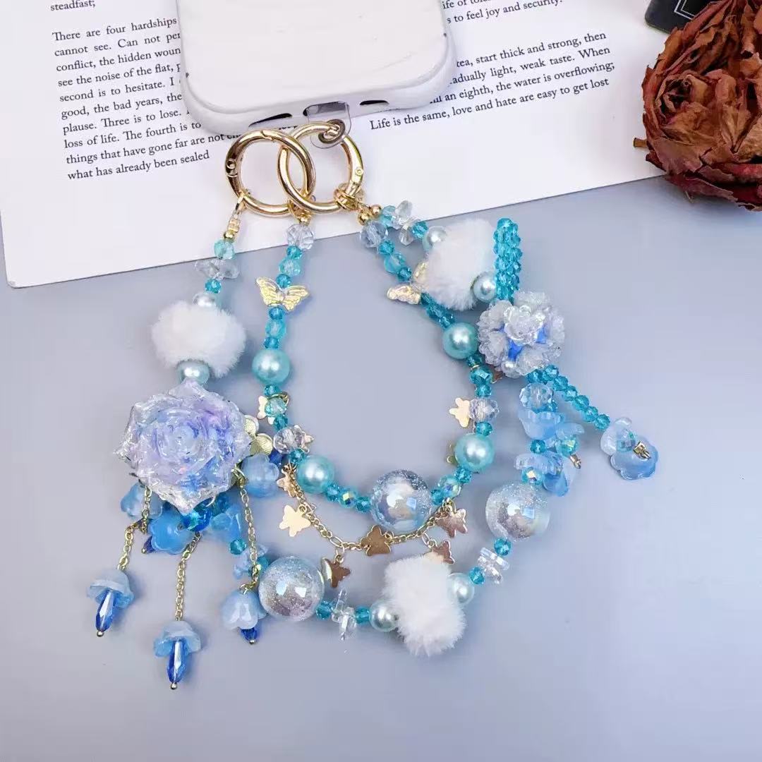 【開封】ファッションレジン製 スマートフォン・バッグ用ストラップ