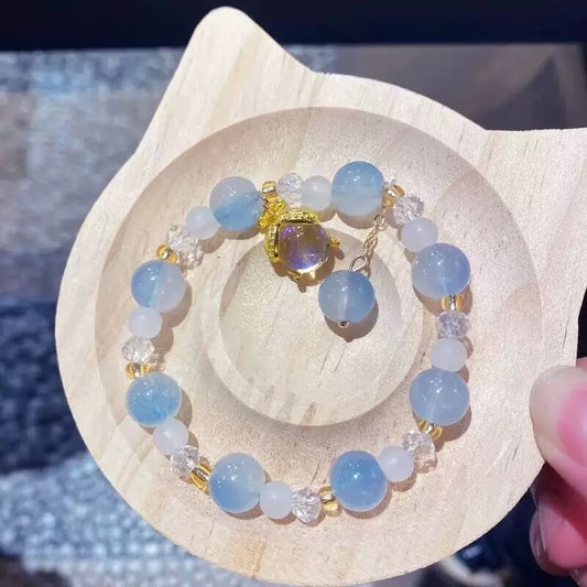 【開封】瑠璃ビーズのファッションブレスレット